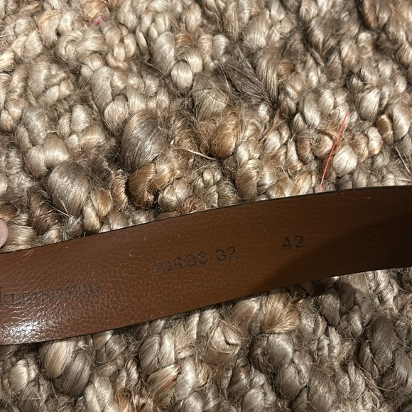 Wk by W. Kleinberg Black Genuine Leather Belt Size 42 - Picture 4 of 6